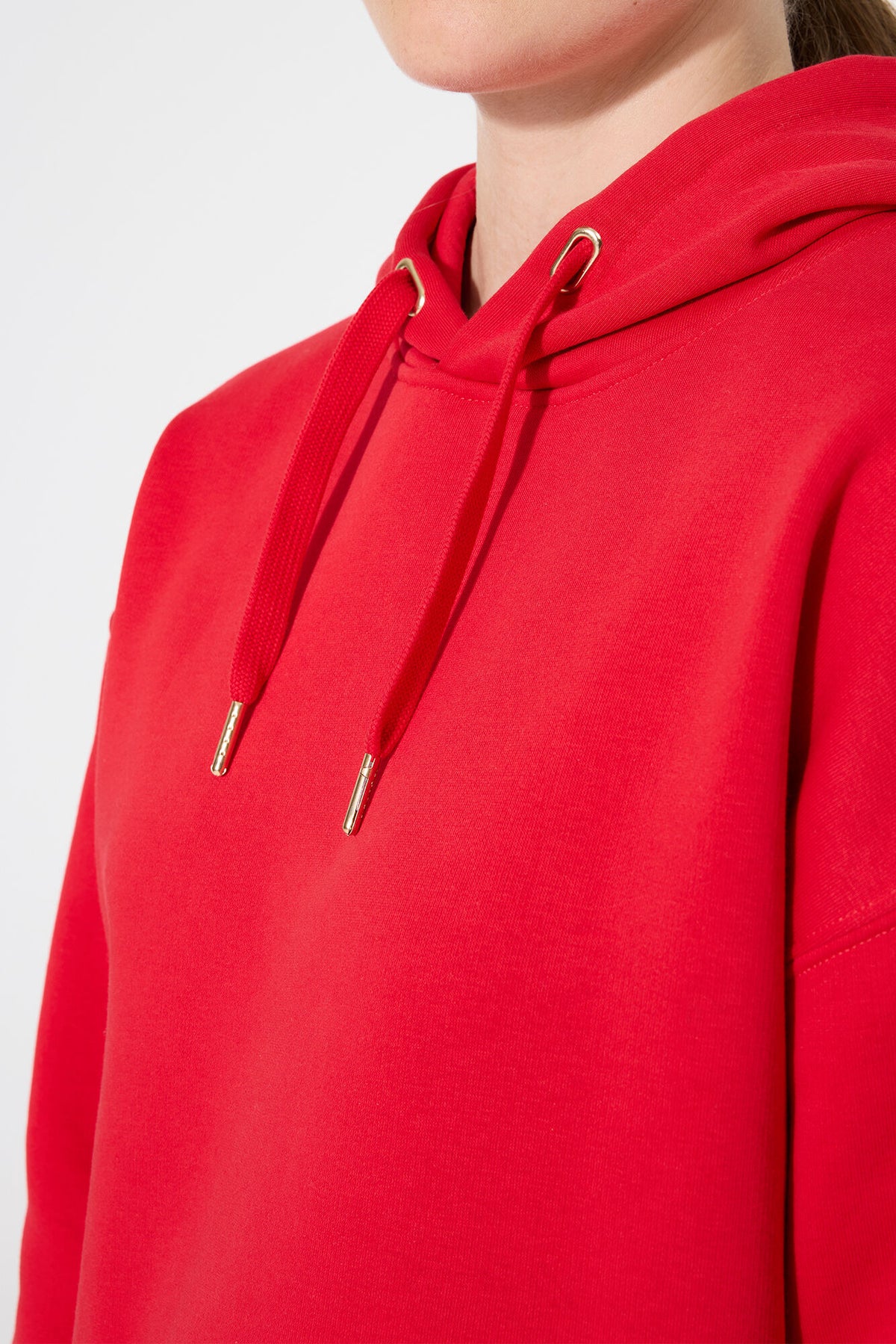 Garcia Sports Luxe True Red Supersoft Fleece Lined Hoody, I50262