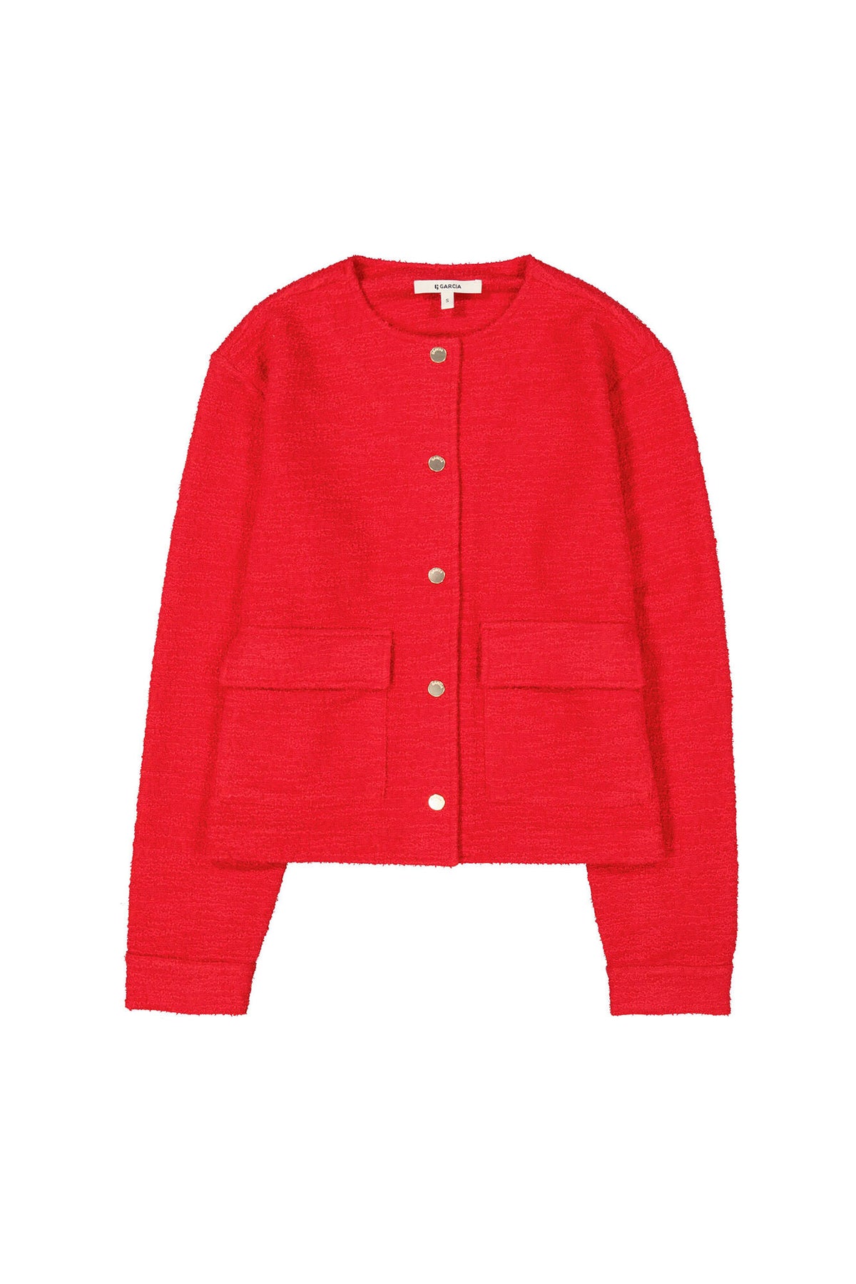 Garcia True Red Boucle Cardigan Jacket, I50291