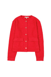 Garcia True Red Boucle Cardigan Jacket, I50291