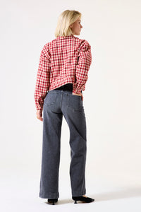 Garcia True Red Check Boucle Tweed Jacket, I50292