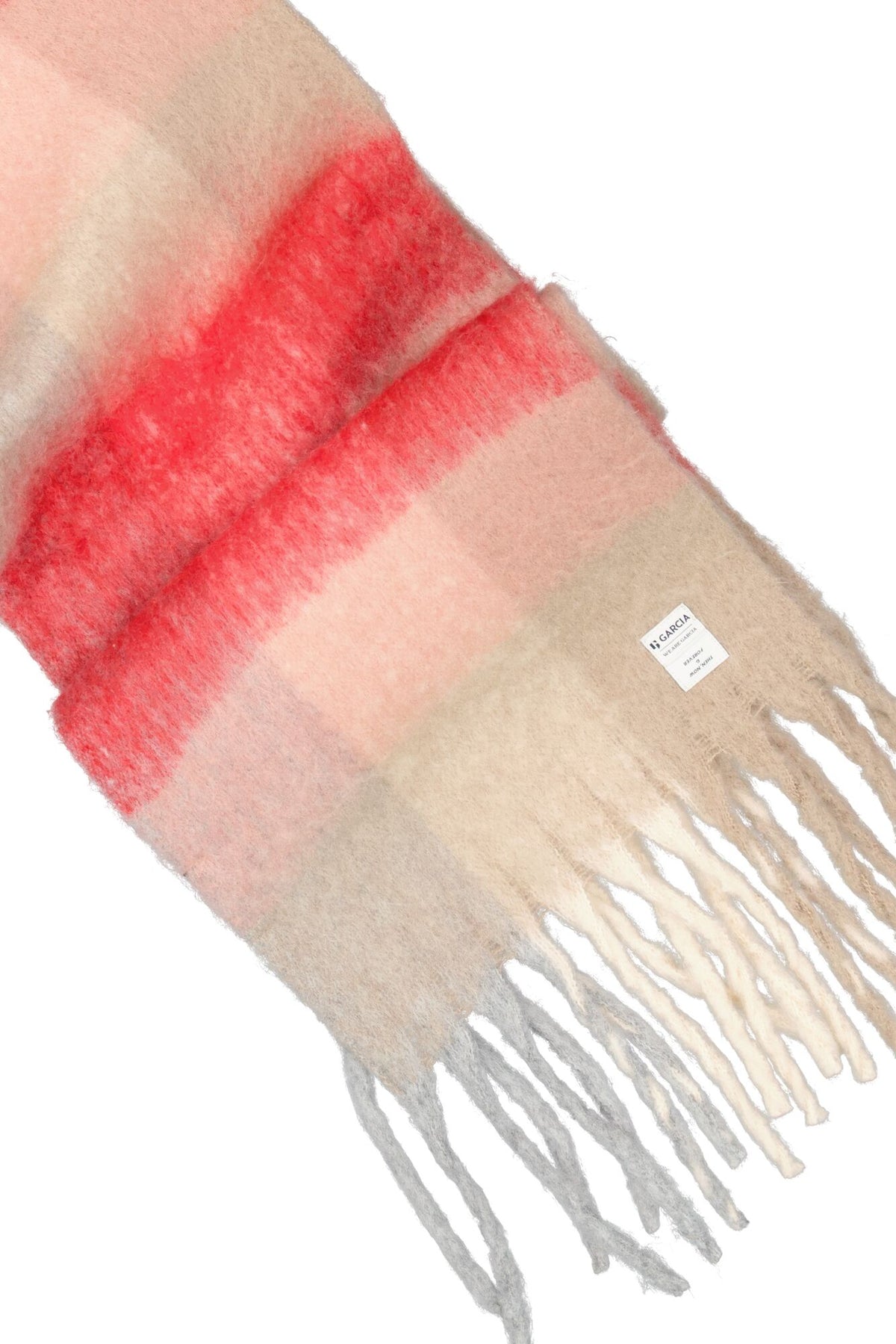 Garcia True Red Supersoft Check Scarf